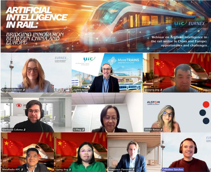 Webinar: Inteligencia artificial en el ferrocarril: conectando la innovaci�n entre China y Europa